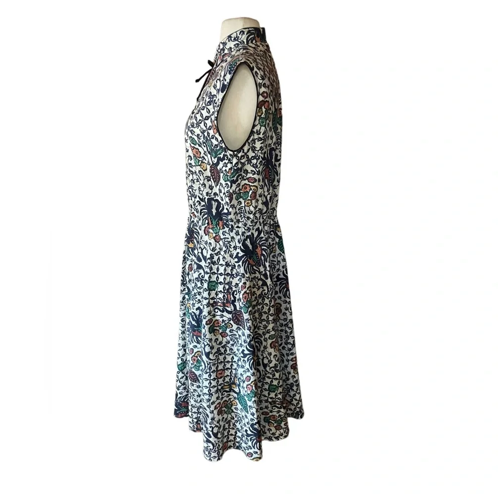 1970s Floral Fit & Flare Dress - Picture 3 of 6